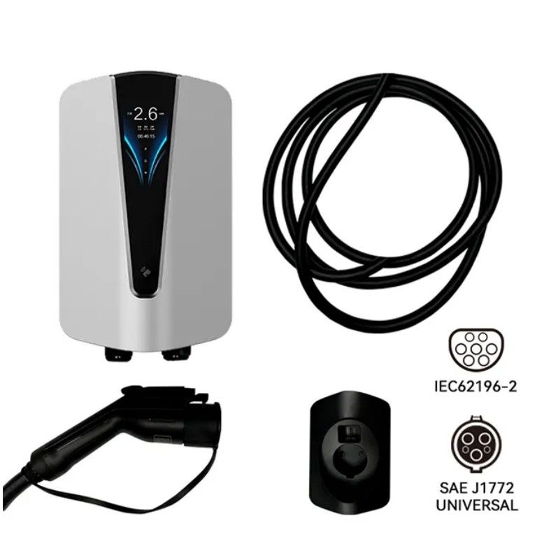 ইউরোপীয় স্ট্যান্ডার্ড 22V 7kw ওয়াল মাউন্ট কার চার্জার টাইপ 2 চার্জিং পয়েন্ট OEM ODM