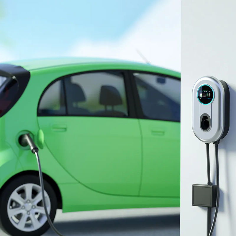 22kw RFID কার্ড দ্রুত চার্জিং ইভি পোর্টেবল চার্জার টাইপ 2 একক বন্দুক সহ