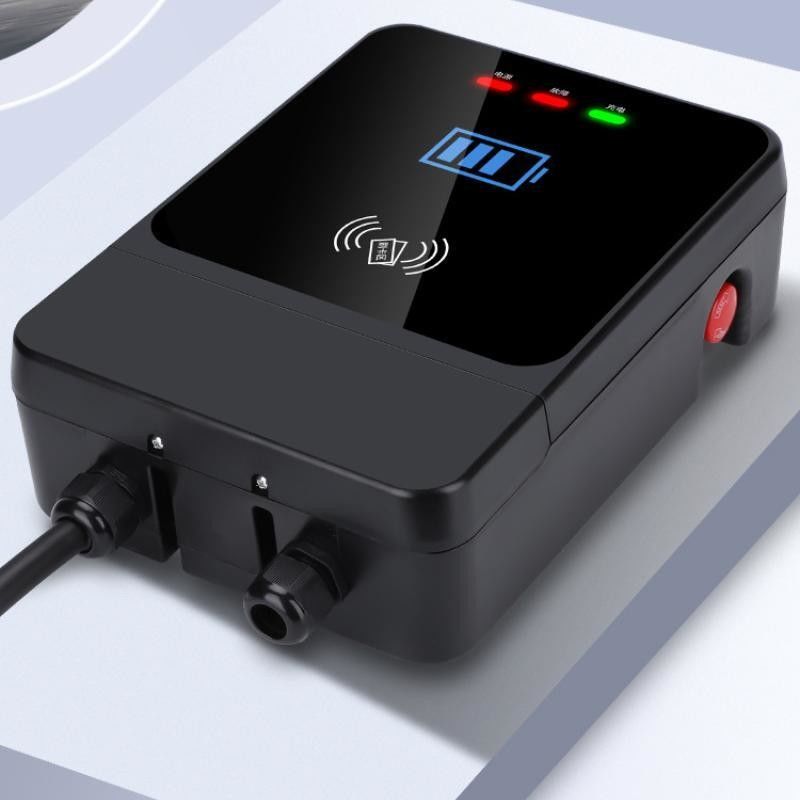 GBT 7kw একক বন্দুক 4.3-ইঞ্চি স্ক্রিন 220V ওয়াল ইভি চার্জার জরুরী বোতাম সহ